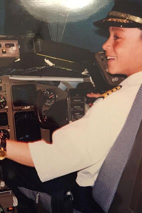 Anthony on his wish in 2001
