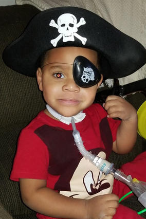 Dontea ready for the pirate's life