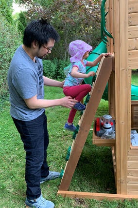 Riley's wish to have a playset