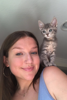 jessie with kitten
