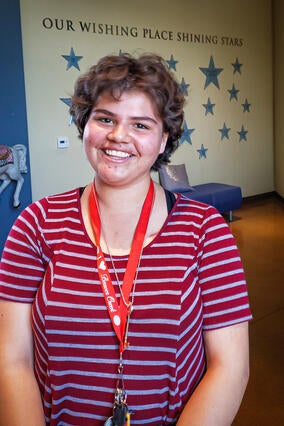 Karina during her visit to The Wishing Place in Sacramento