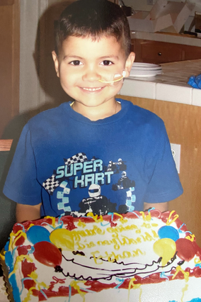 Ethan celebrating his birthday