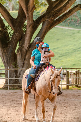 Sarah riding horse