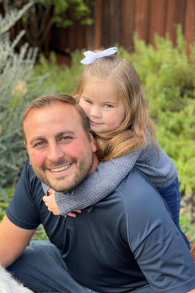 Mila and her dad, Nick