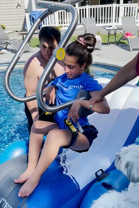 Maria's wish for a pool lift