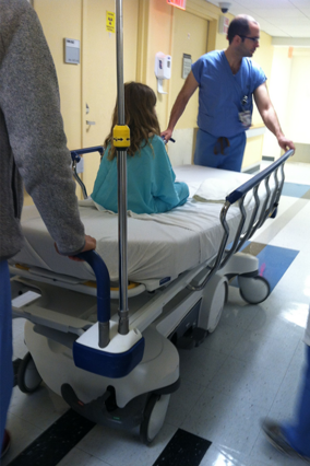 Charleigh in hospital