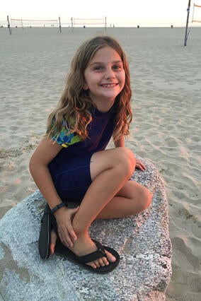 Charleigh on beach