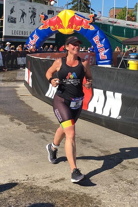 Diane running in race