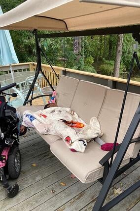 Keira on Swing