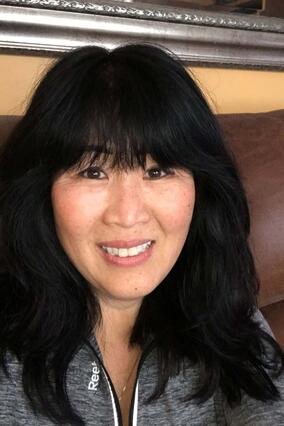 Tegen smiling black hair and bangs