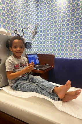 Miles in hospital