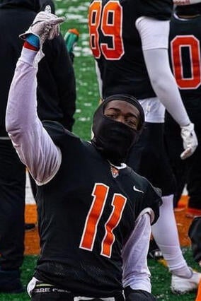 Tariq on the field