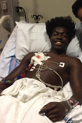 Tariq in the hospital