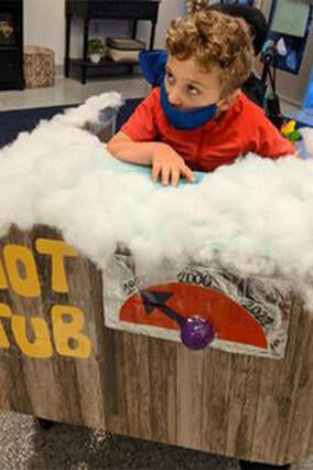 Cillian hot tub Halloween costume