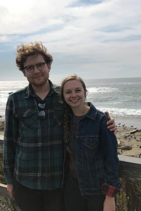 Rachel with her partner Peter