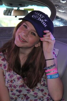 Emily in the limo