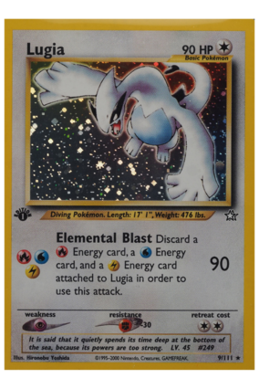 Garrett's original Lugia card