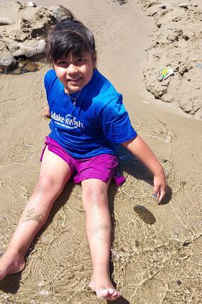 Savannah enjoying the beach