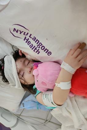 Wish Kid Lily in hospital
