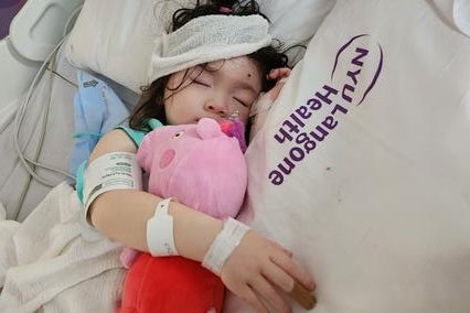 Wish Kid Lily in hospital