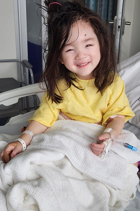 Wish Kid Lily in hospital