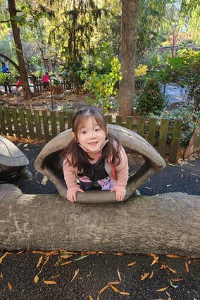 Wish Kid Lily at zoo