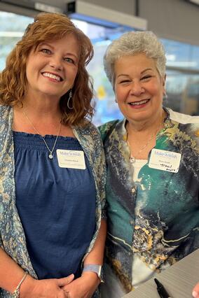 Volunteers Charlene and Rose