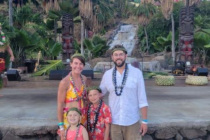 Lorelei and family in Hawaii