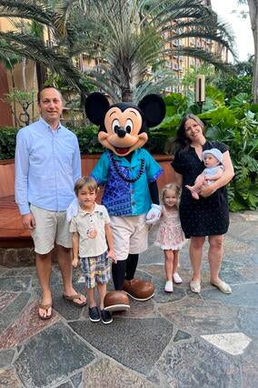 Patty and Ethan with family