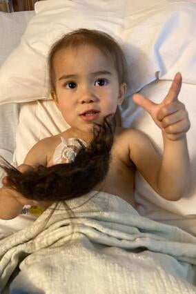 Leigh during treatment