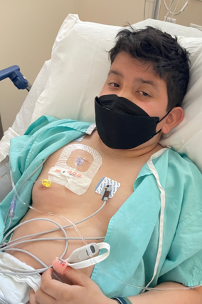 Santiago in the hospital