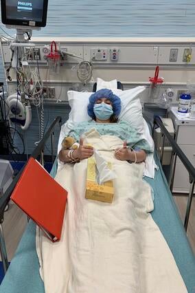 Giovanna in the hospital