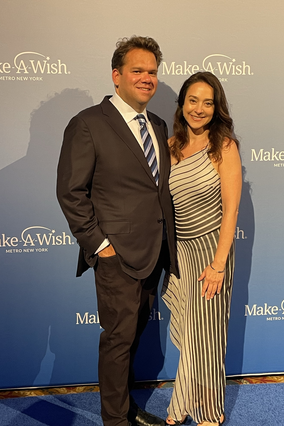 Volunteer Babi and Chef Harold Moore and Make-A-Wish Gala