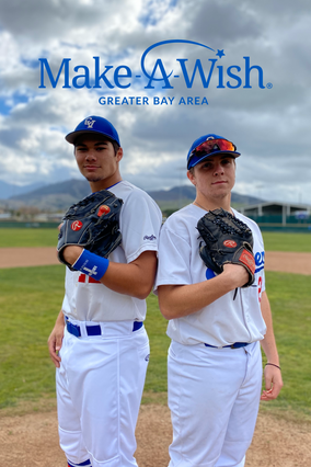 Eddie and Joey at their strike out fundraiser for Make-A-Wish
