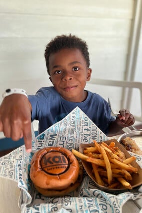 Kai with Kai Burger — AKWA