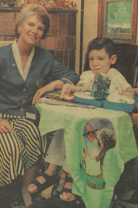 Wish granter Marion Kenyon and Michael