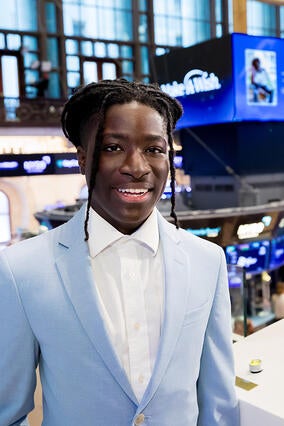 Wish Kid Luke at New York Stock Exchange