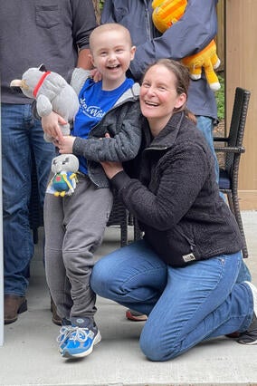 Wish Kid Cameron & Mom