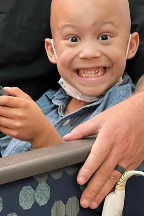 TJ found joy during treatments