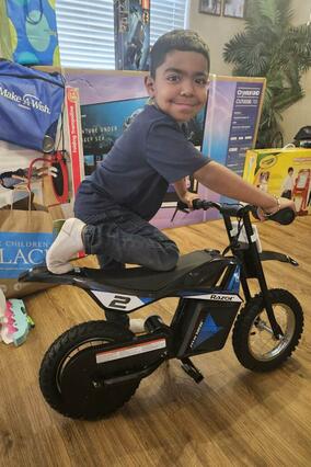 Abraham wants to be a police officer when he grows up, specifically the one that gets to drive motorcycles because he wants to chase bad guys.