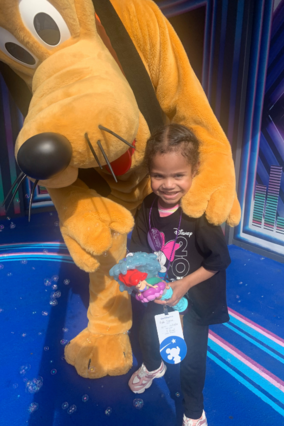 Xyla with Goofy