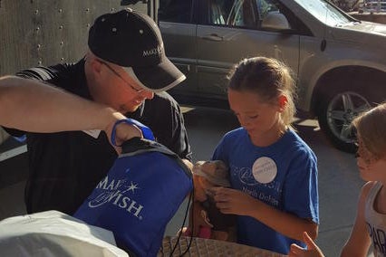 Daviney and her wish granter Kelly