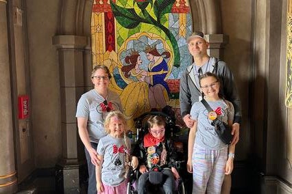 Kate and her family at Disney World