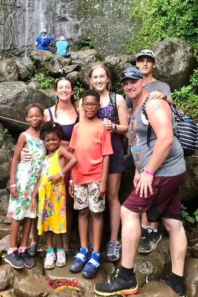 Chantelle's family at Disney World