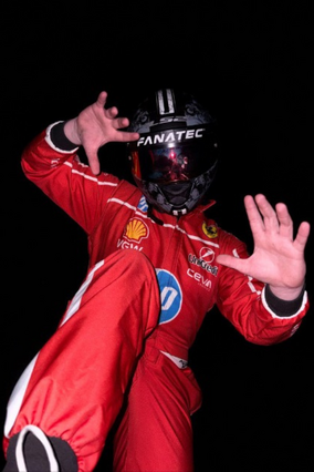 Ethan in his racing suit