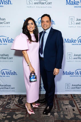 Rashi and her husband, Tarun, at Evening of Wishes: Rediscover Wonder in 2025