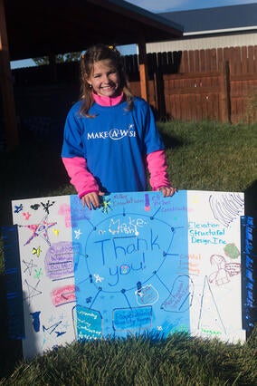 Wish kid Teagan