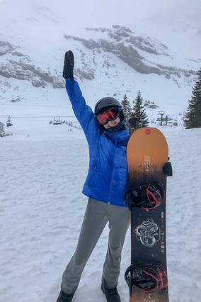 Claire snowboard