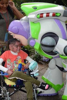 Wish kid Destiny and Buzz Lightyear