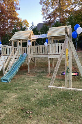 Gavin's wish to have an adaptive playset, full playset